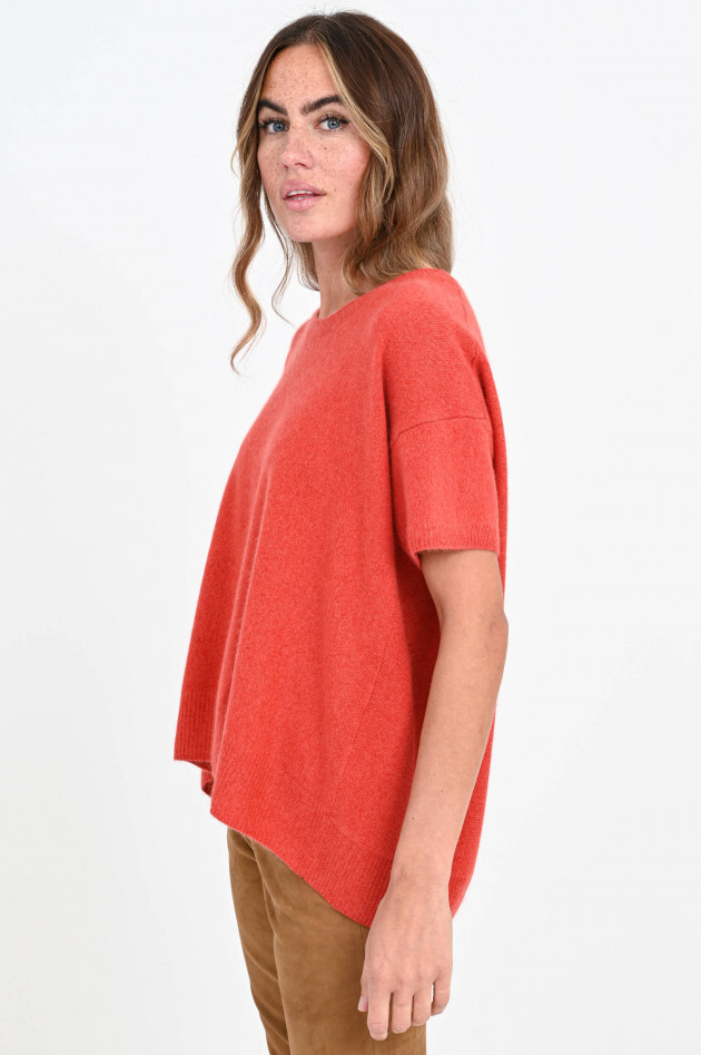 C.T plage Oversized Kurzarm Pullover in Orangerot