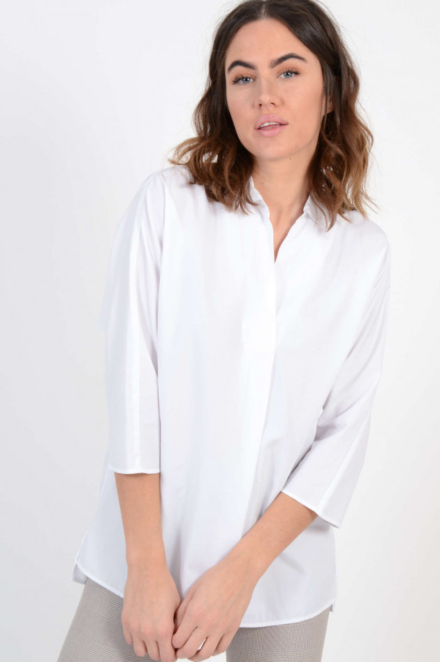 Caliban Bluse mit 3/4 Arm in Weiß | GRUENER.AT
