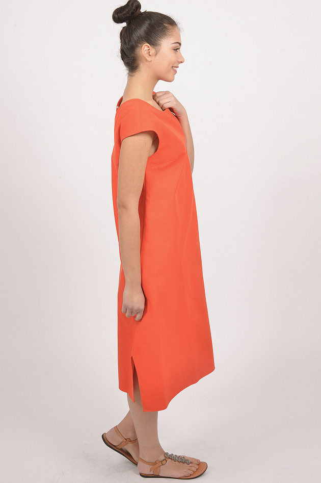 Caliban Kleid aus Baumwolle in Orange