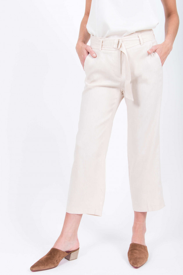 Cambio  Culotte CLAIRE mit Leinenanteil in Beige