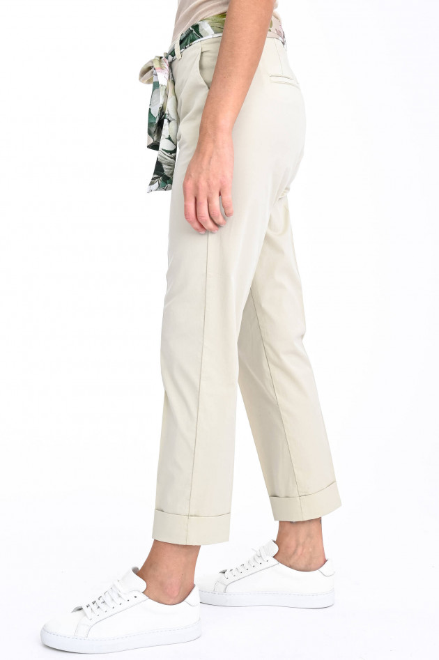 Cambio  Baumwoll-Chino KRYTAL in Creme