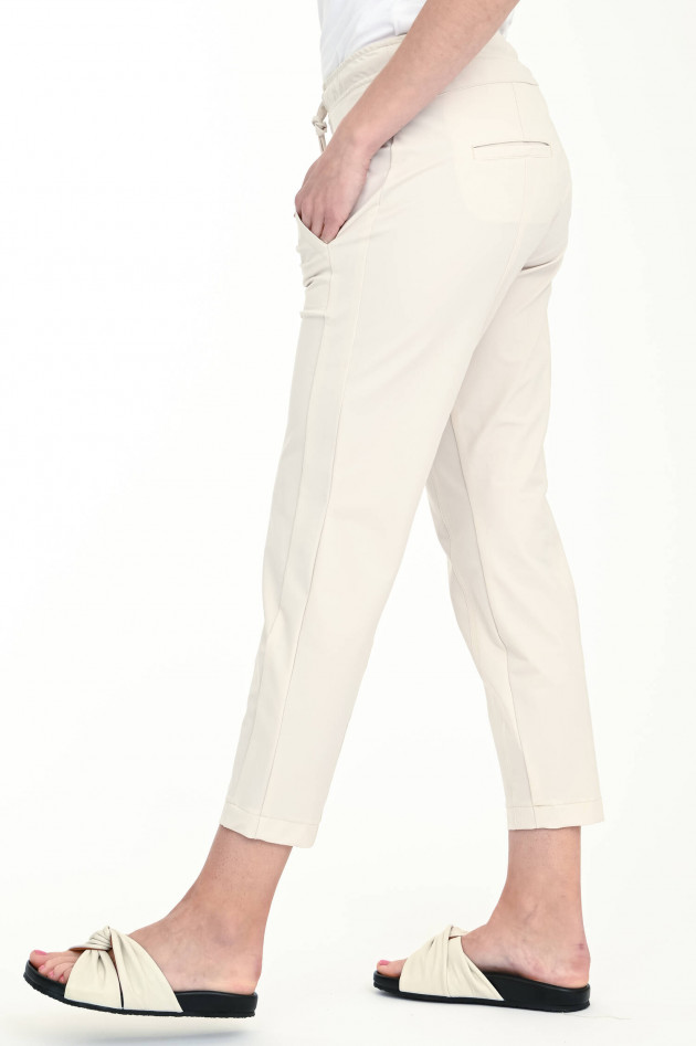 Cambio  Cropped Stretch-Hose JORDAN in Creme