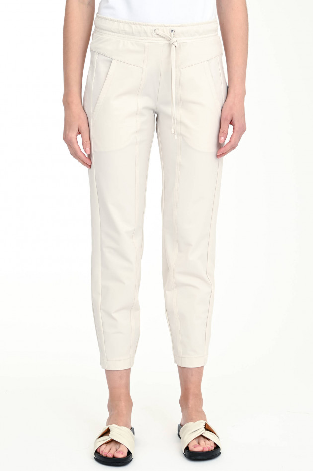 Cambio  Cropped Stretch-Hose JORDAN in Creme