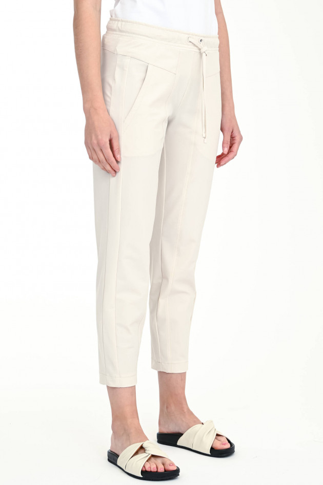 Cambio  Cropped Stretch-Hose JORDAN in Creme