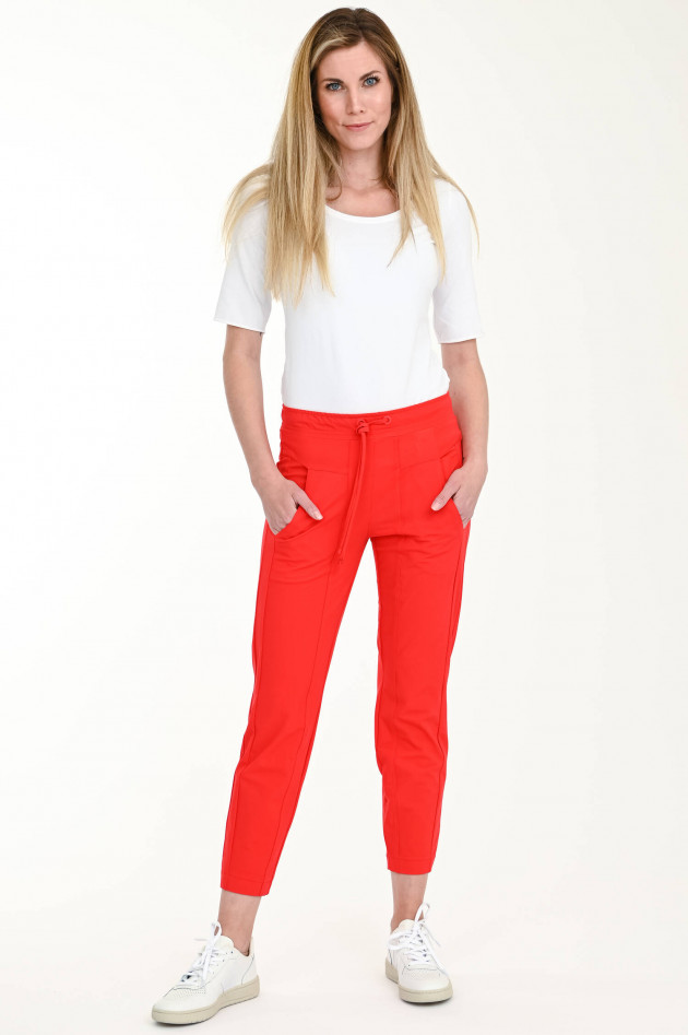 Cambio  Cropped Stretch-Hose JORDAN in Feuerrot