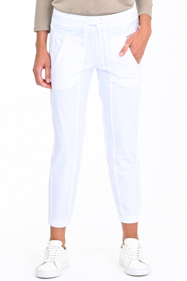 Cambio  Cropped Stretch-Hose JORDAN in Weiß