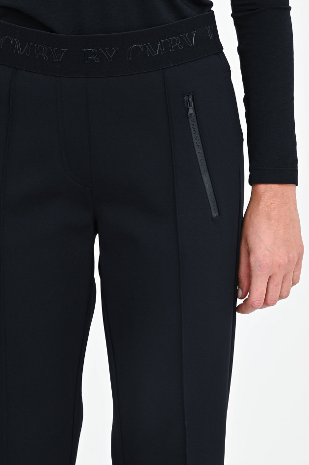 Cambio  Hose RANEE mit Neopren-Optik in Schwarz