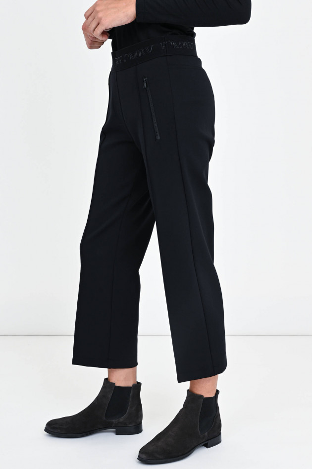Cambio  Hose RANEE mit Neopren-Optik in Schwarz