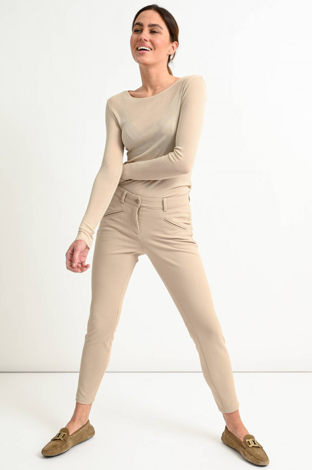 Cambio  Slim Fit Hose RACHEL in Beige