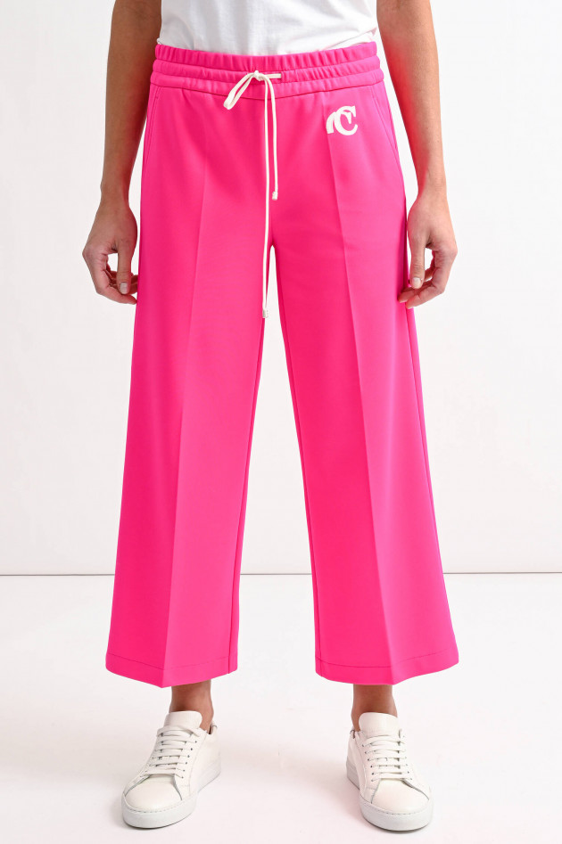 Cambio  Cropped Sweathose CLARA in Neon-Pink