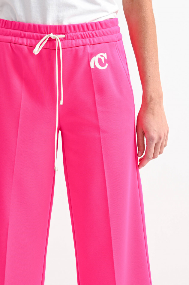 Cambio  Cropped Sweathose CLARA in Neon-Pink