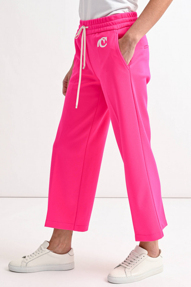 Cambio  Cropped Sweathose CLARA in Neon-Pink