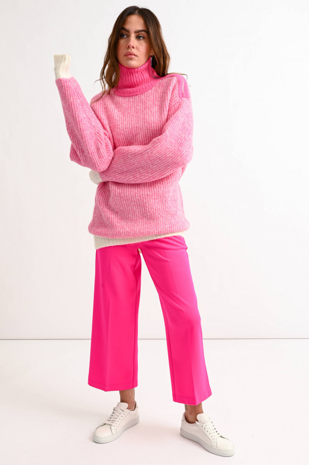 Cambio  Cropped Sweathose CLARA in Neon-Pink