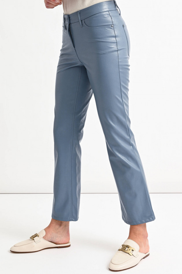 Cambio  Vegane Leder Hose in Blaugrau