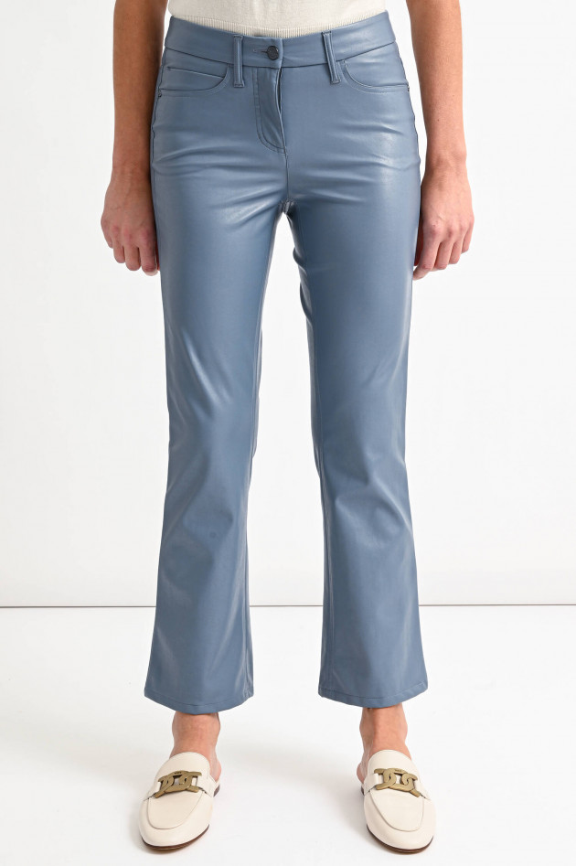 Cambio  Vegane Leder Hose in Blaugrau