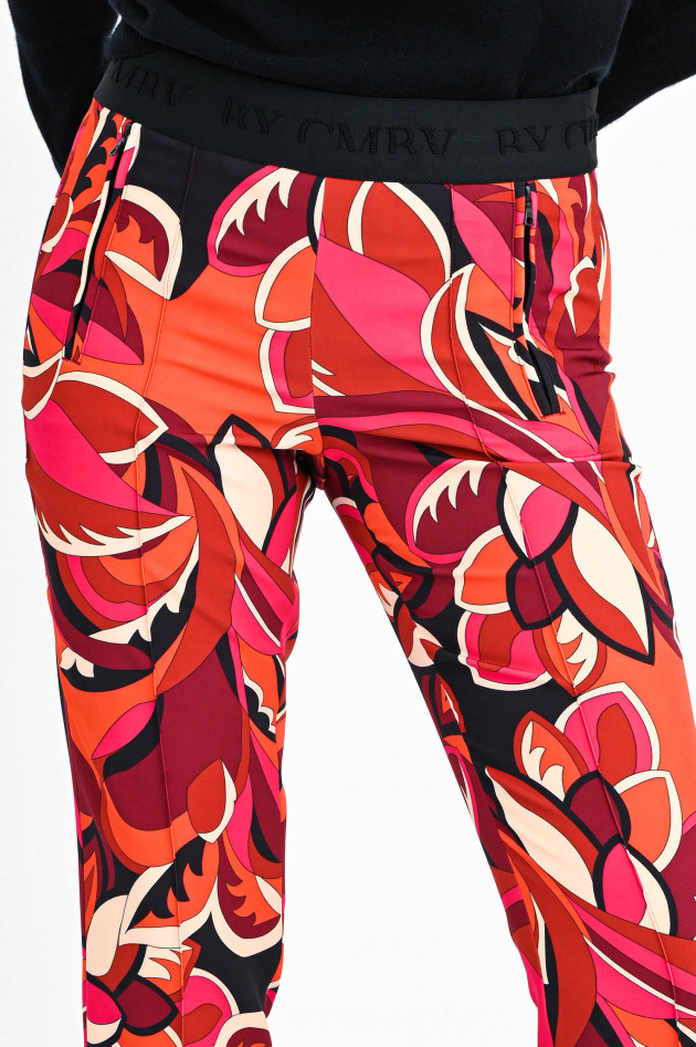 Cambio  Gemusterte Hose RIKE in Pink/Orange/Magenta