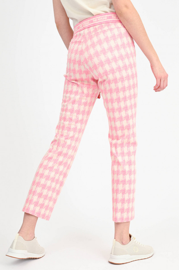 Cambio  Flared Hose RANEE in Pink/Weiß
