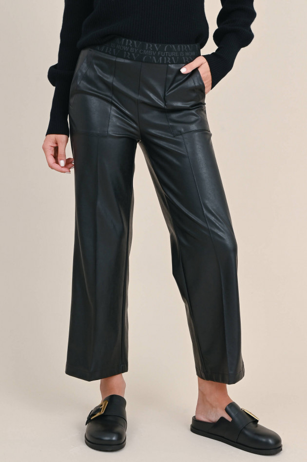 Cambio  Vegane Leder-Culotte in Schwarz
