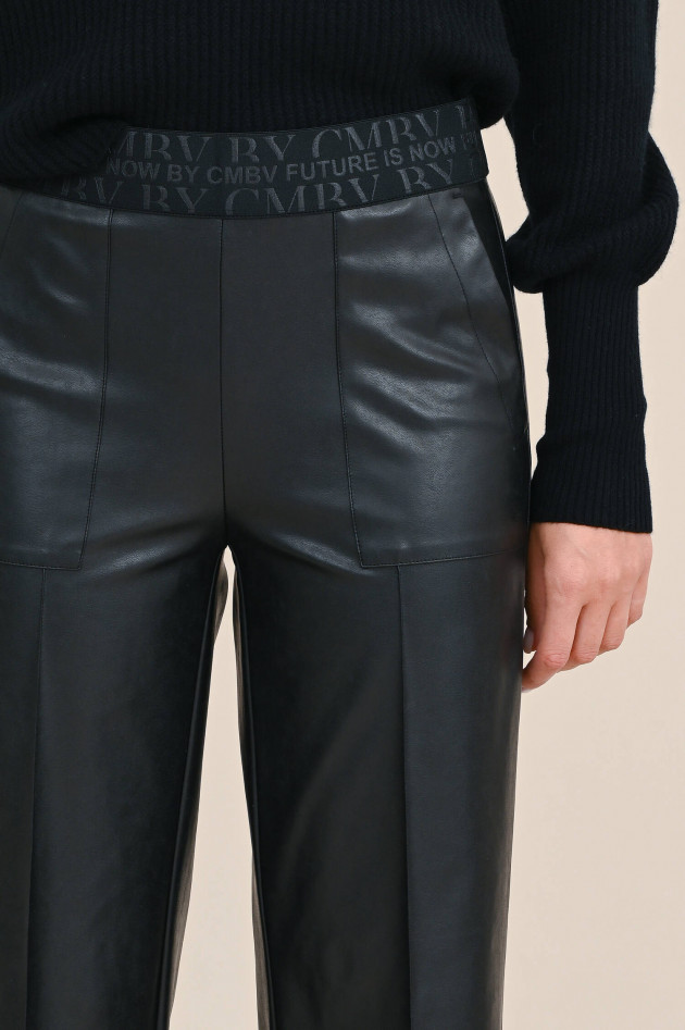 Cambio  Vegane Leder-Culotte in Schwarz