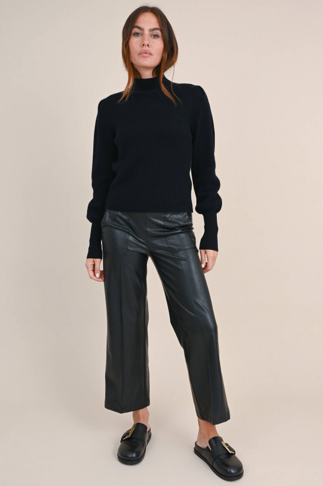 Cambio  Vegane Leder-Culotte in Schwarz