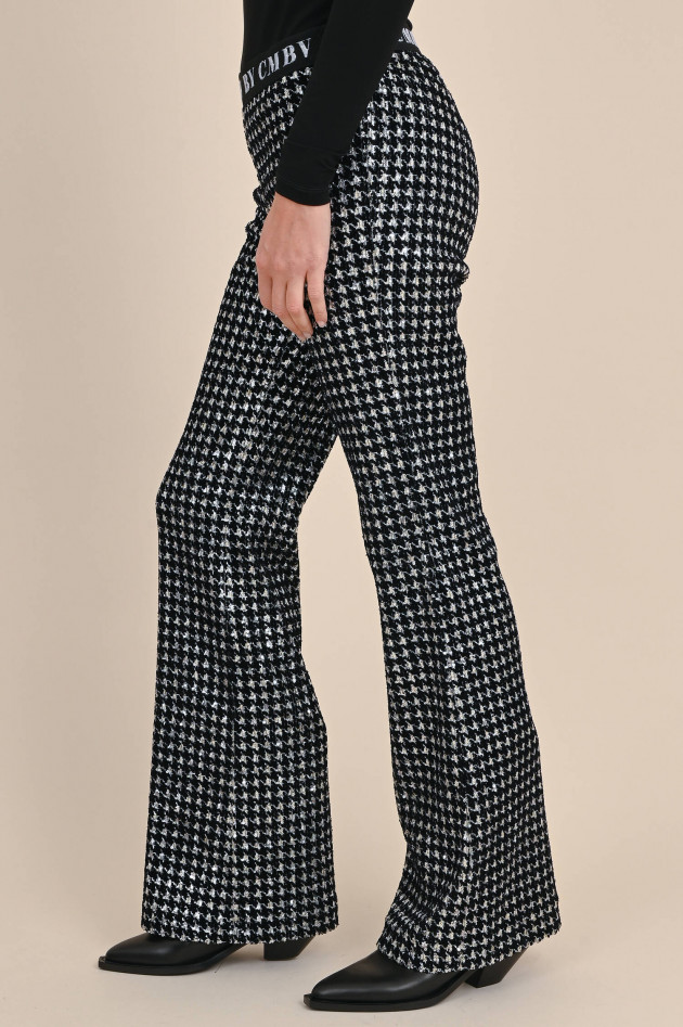 Cambio  Hose FRANCIS mit Pailetten Schwarz/Silber