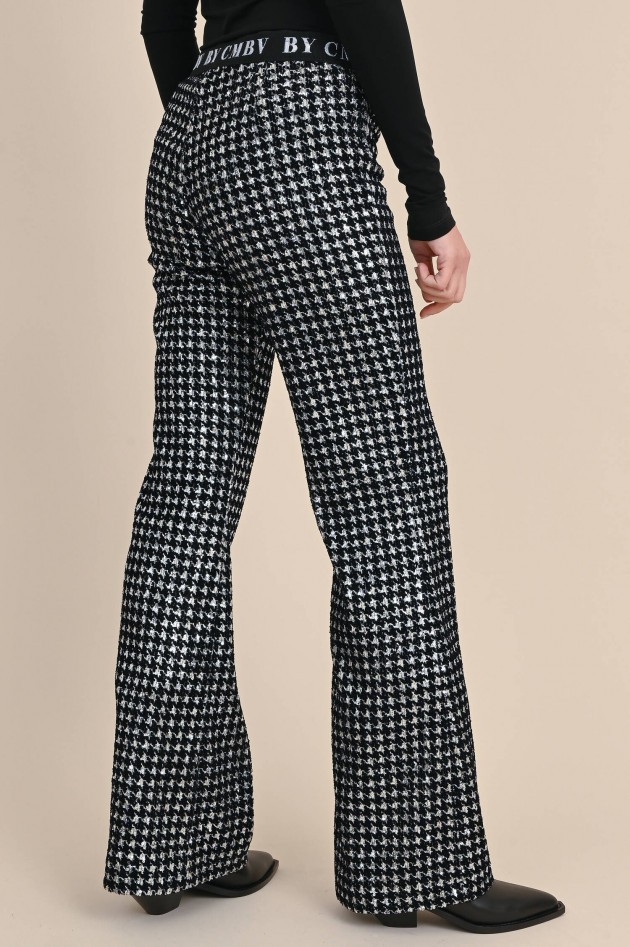 Cambio  Hose FRANCIS mit Pailetten Schwarz/Silber
