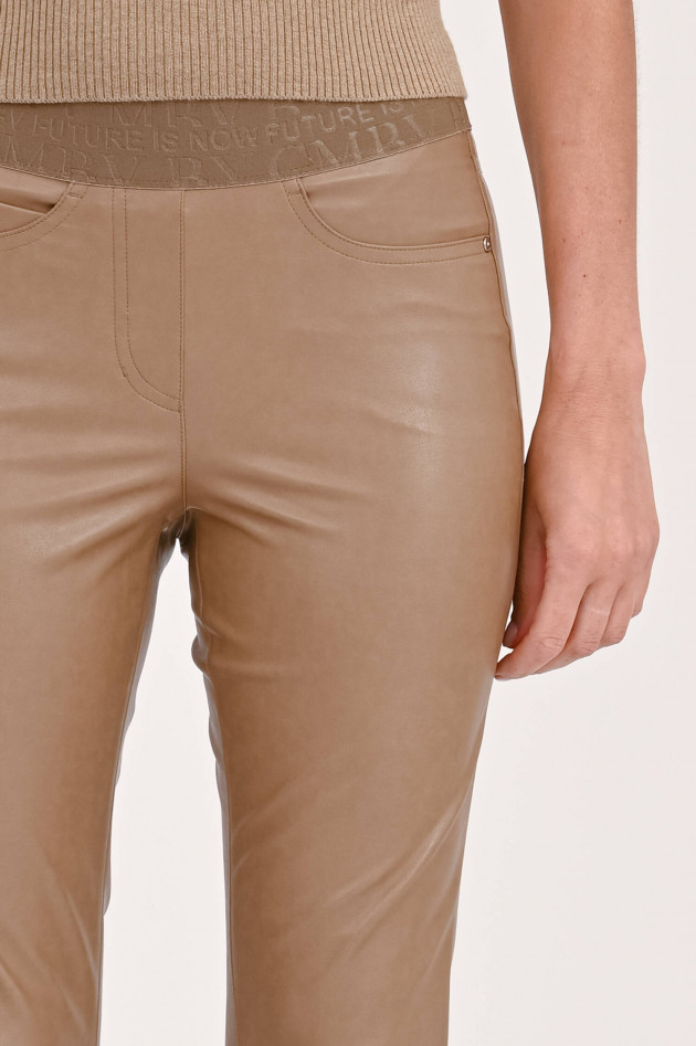 Cambio  Vegane Leder-Hose FELICE in Camel