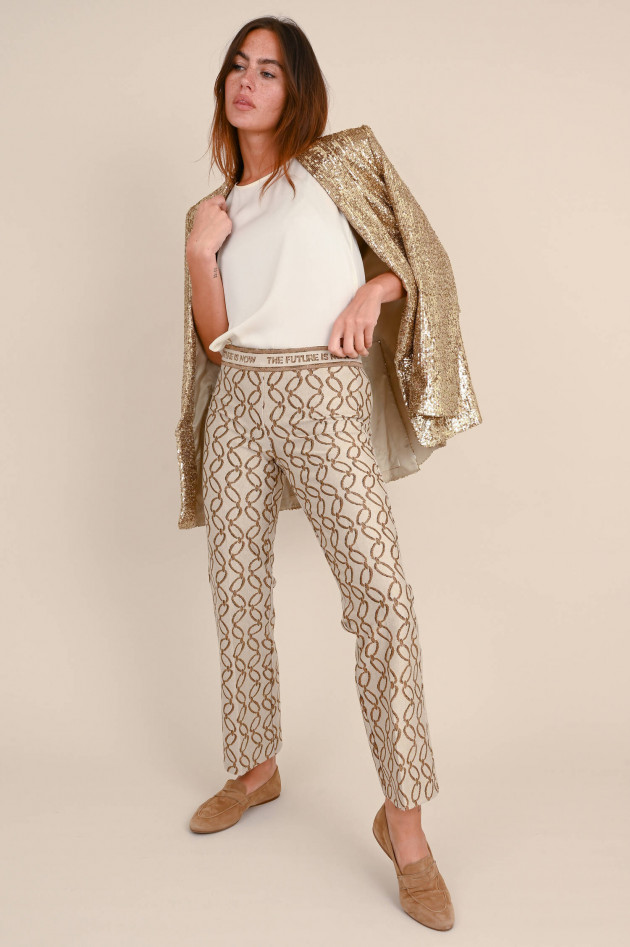 Cambio  Hose FAITH mit Lurex-Fäden in Gold