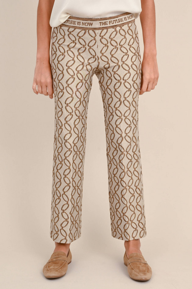Cambio  Hose FAITH mit Lurex-Fäden in Gold