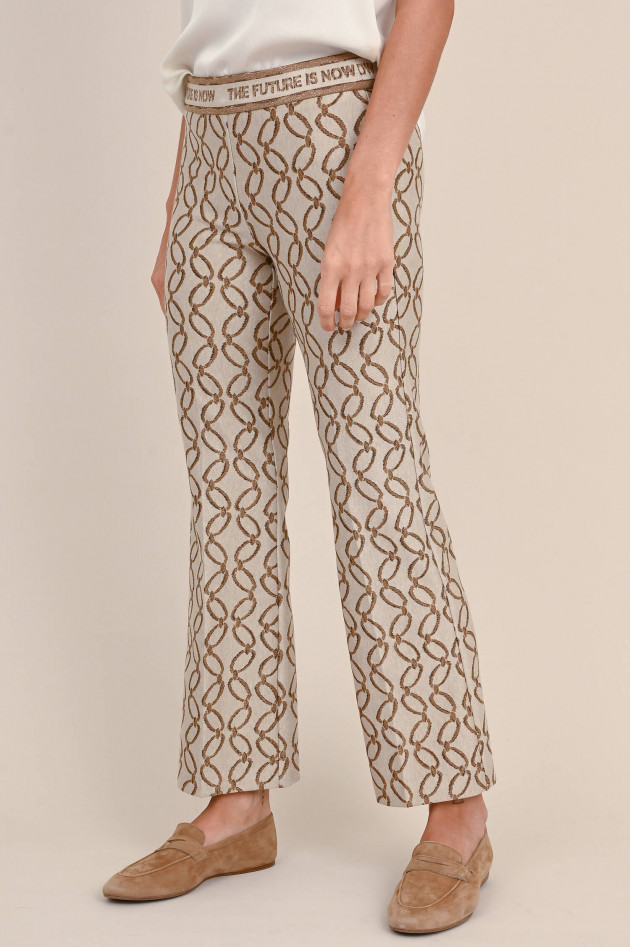Cambio  Hose FAITH mit Lurex-Fäden in Gold