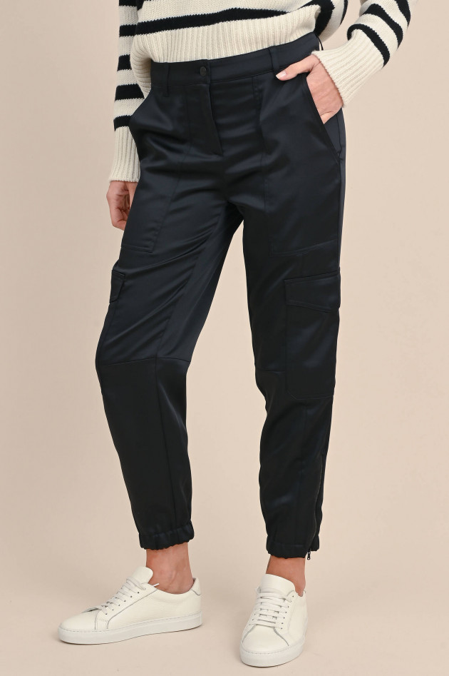 Cambio  Cargo Hose KARO in Satin Optik in Schwarz