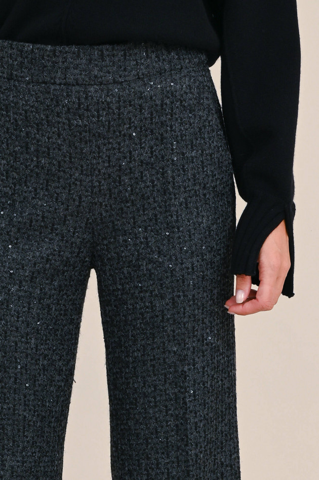 Cambio  Hose AVA mit Pailletten in Anthrazit