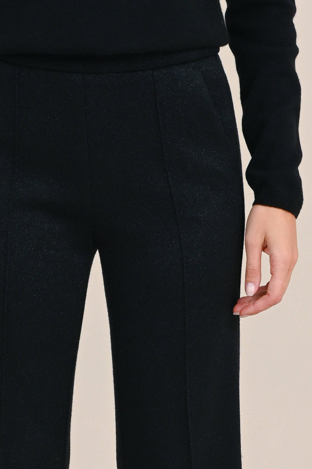 Cambio  Hose AVA mit Glitzer-Fäden in Schwarz