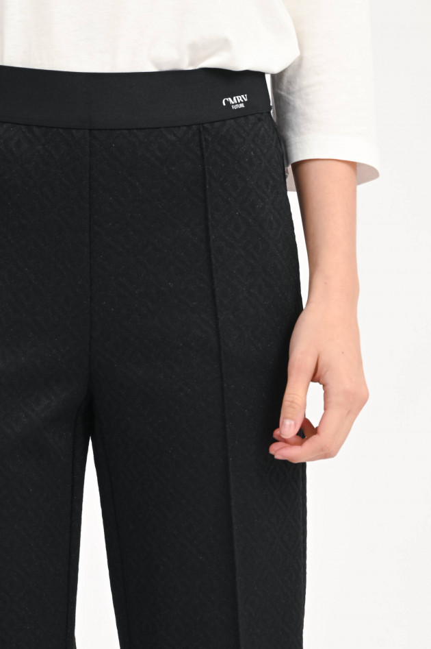 Cambio  Glitzer-Hose AVA in Schwarz