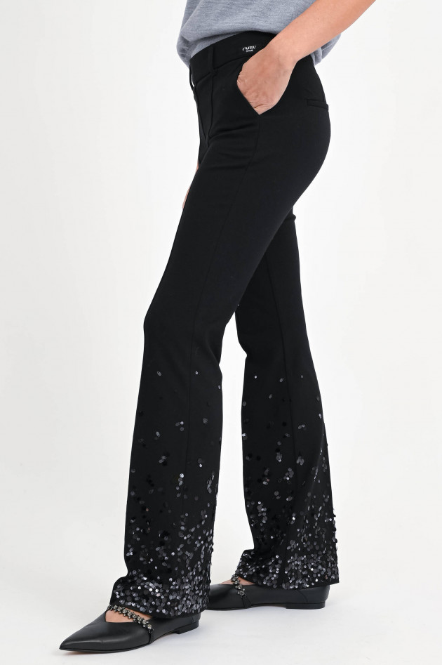 Cambio  Hose FRANCOISE mit Pailletten in schwarz