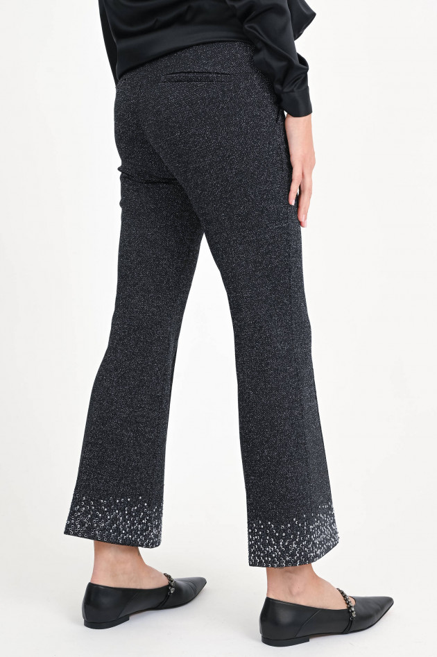 Cambio  Hose FRANCOISE mit Diamond Glitter in Schwarz