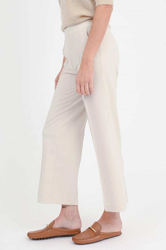 Cambio  Hose mit dekorativen Gummizug in Creme
