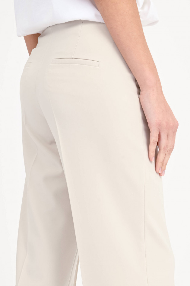 Cambio  Hose mit dekorativen Gummizug in Creme