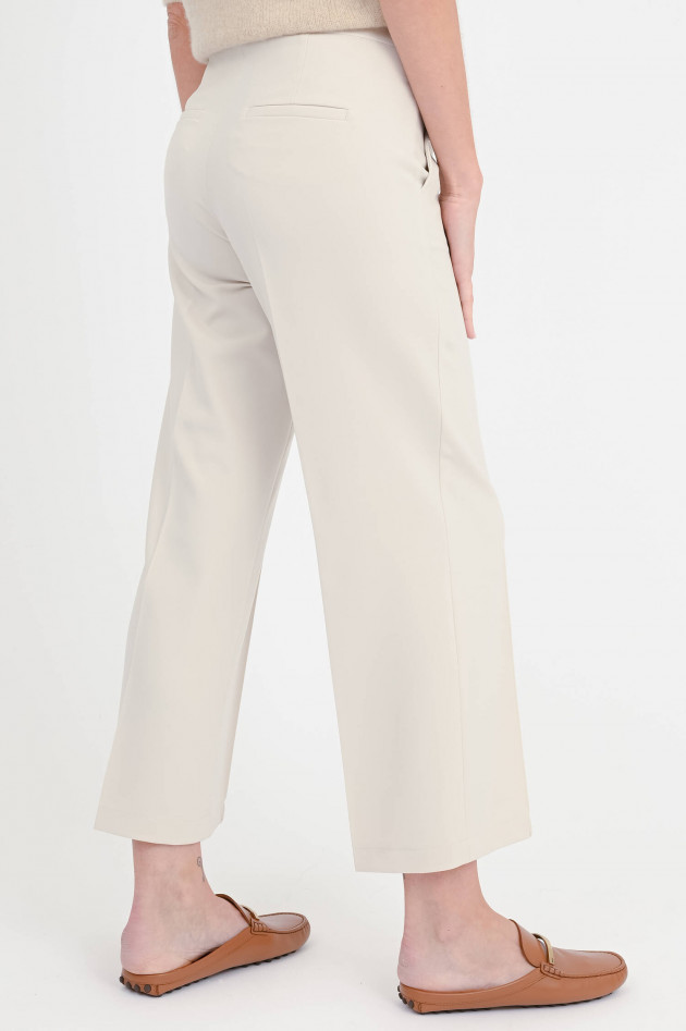 Cambio  Hose mit dekorativen Gummizug in Creme