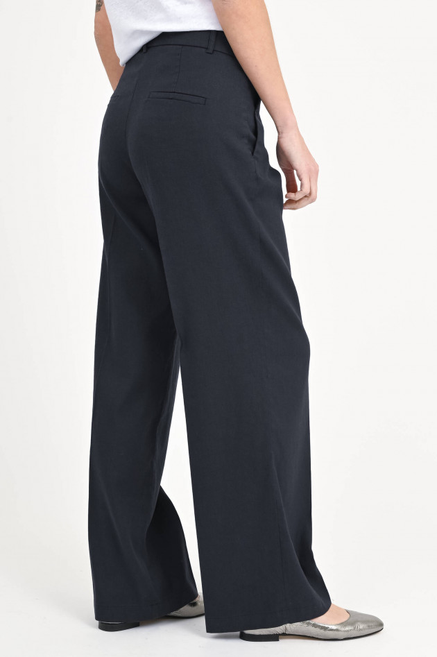 Cambio  Leinen-Mix Hose AMELIE in Navy
