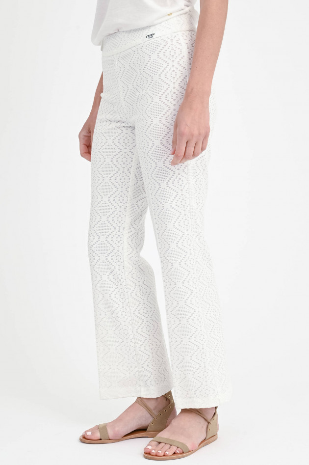 Cambio  Crochet-Hose FAITH in Weiß