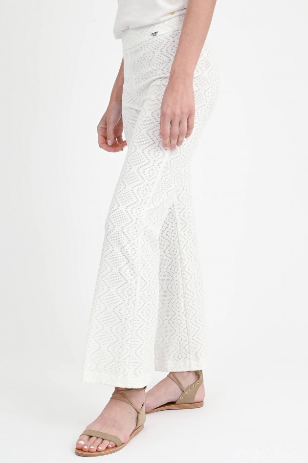 Cambio  Crochet-Hose FAITH in Weiß
