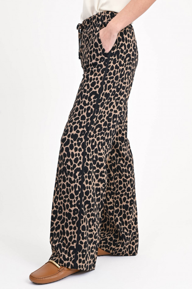Cambio  Leopardenhose in Braun/Schwarz