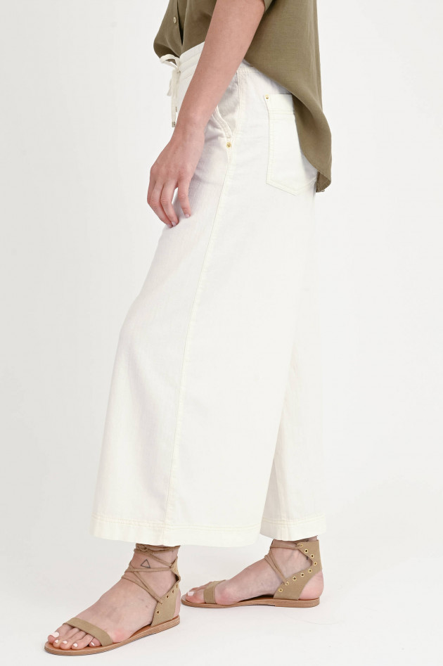Cambio  Hose ALMA CROPPED in Off White