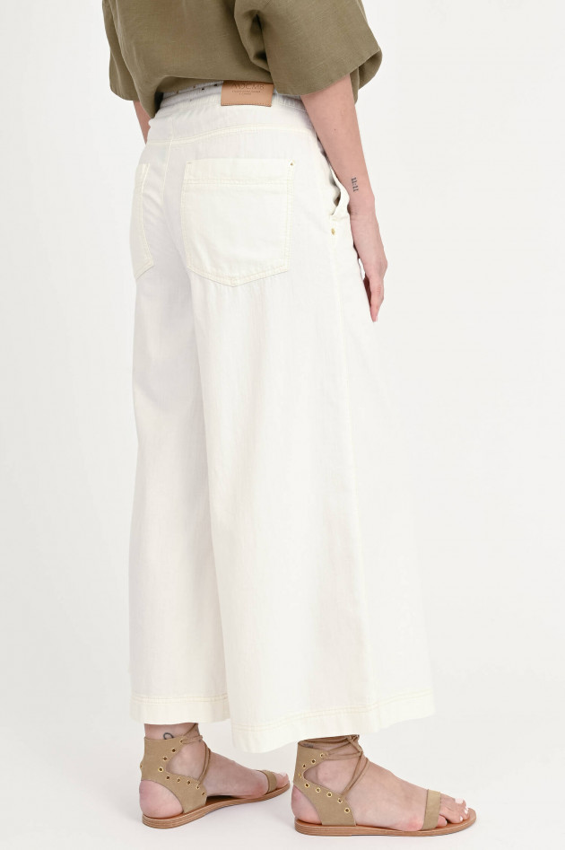 Cambio  Hose ALMA CROPPED in Off White