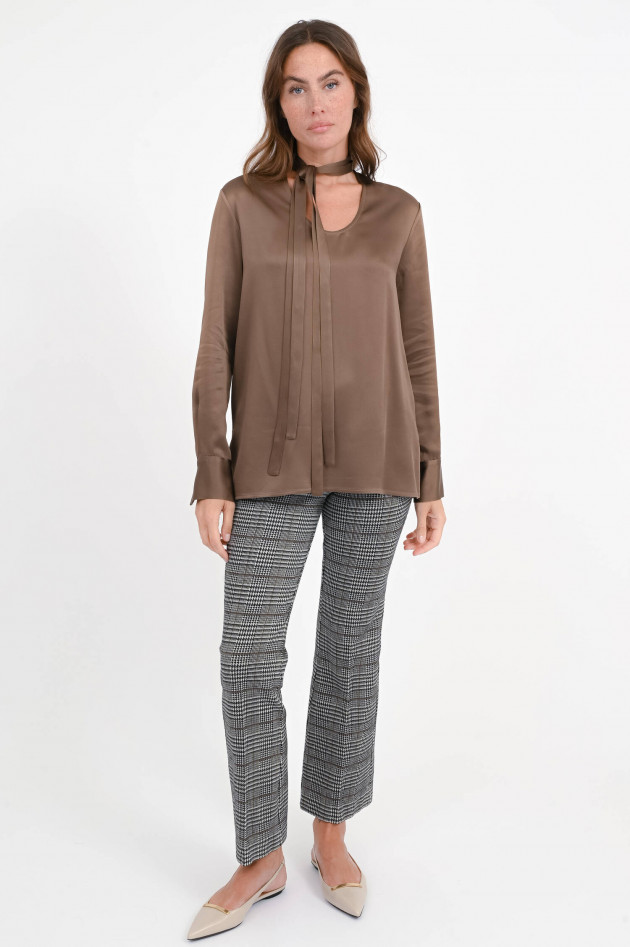Cambio  Hahnentritt-Hose FRANCOISE in Schwarz/Creme