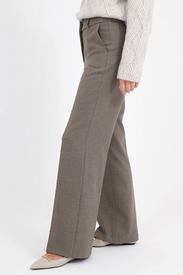 Cambio  Hose AMELIE mit geradem Bein in Taupe meliert