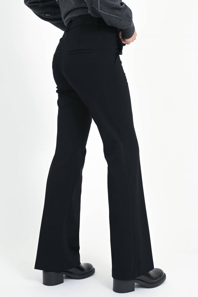 Cambio  Straight-Leg-Hose mit Bügelfalten in Black