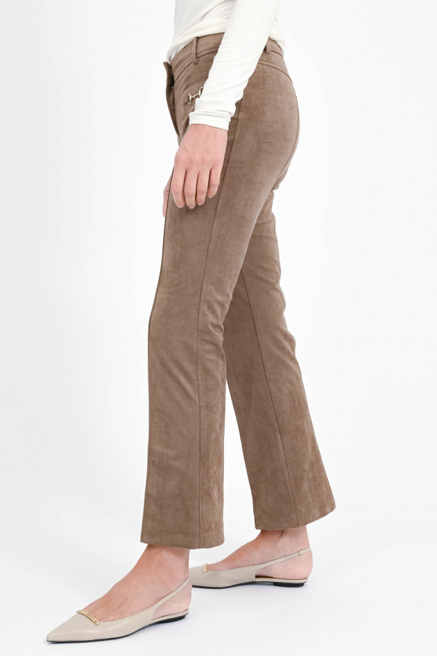 Cambio  Hose FARAH mit Metall-Details in Mocca Mousse