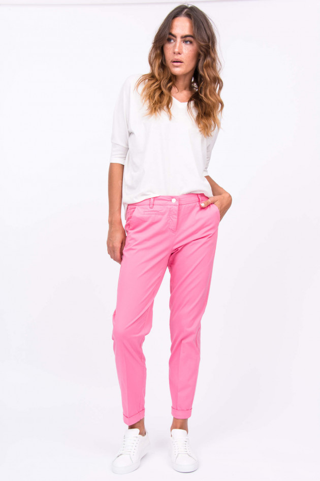 Cambio  Baumwoll-Chino STELLA in Pink